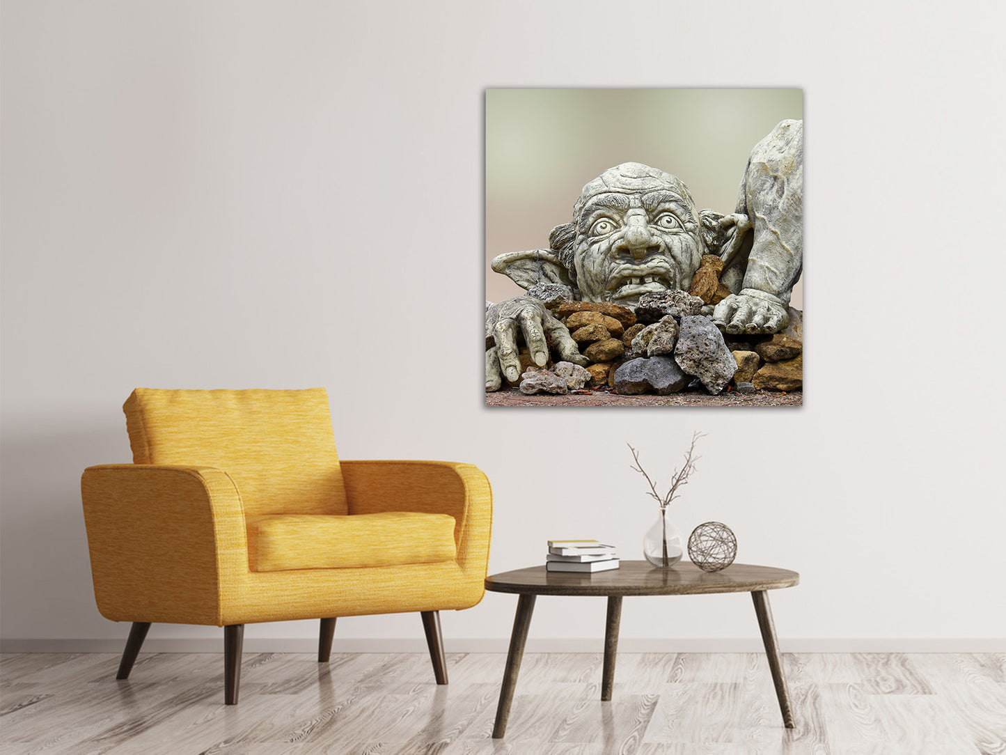 Leinwandbild Stein Kunst XL