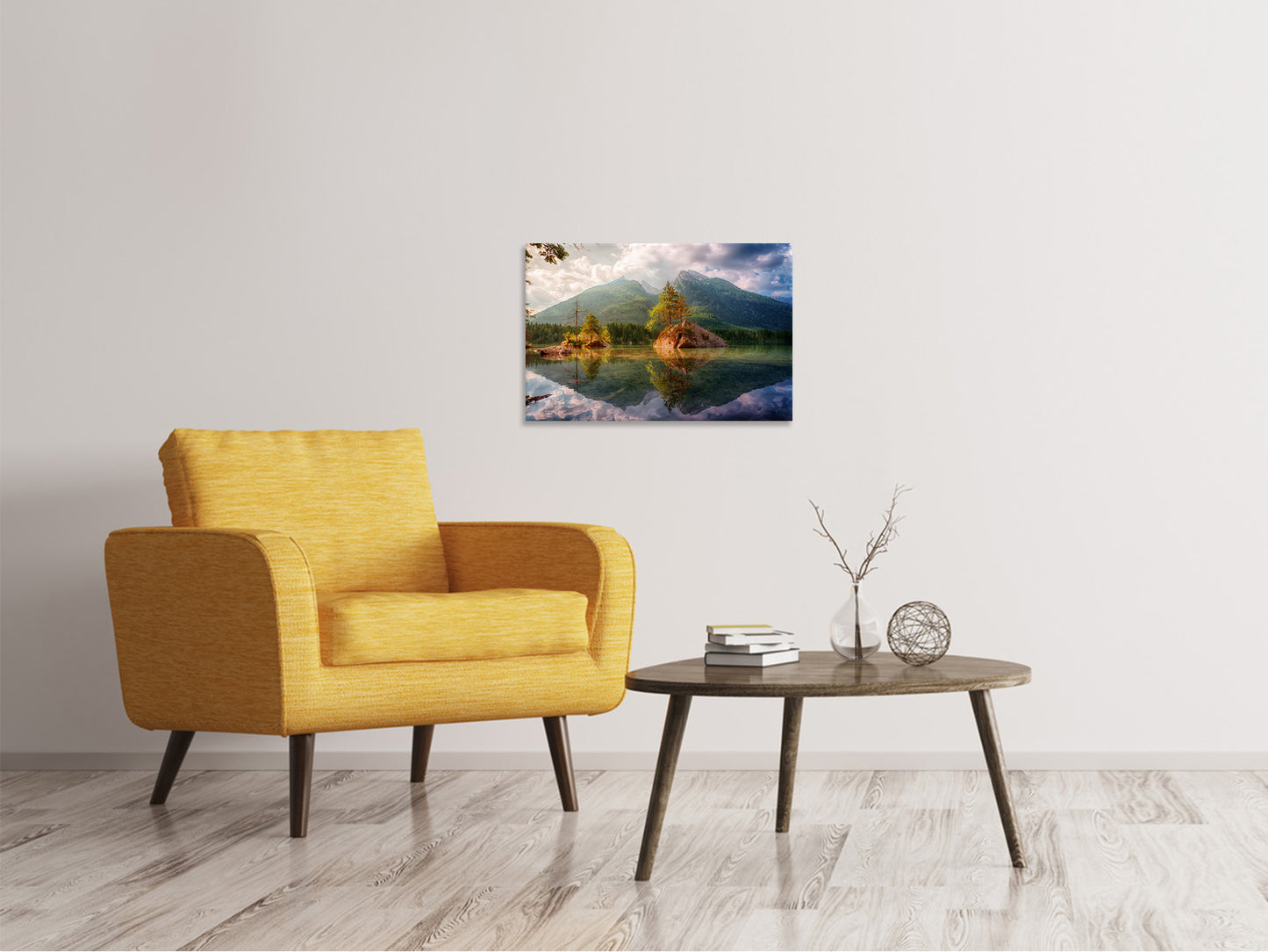 Leinwandbild Der klare Bergsee