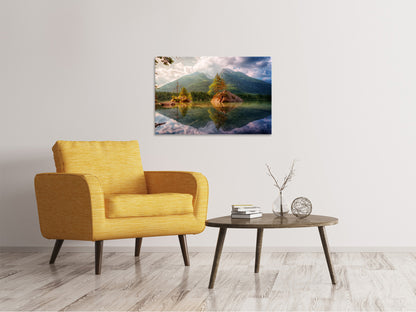 Leinwandbild Der klare Bergsee