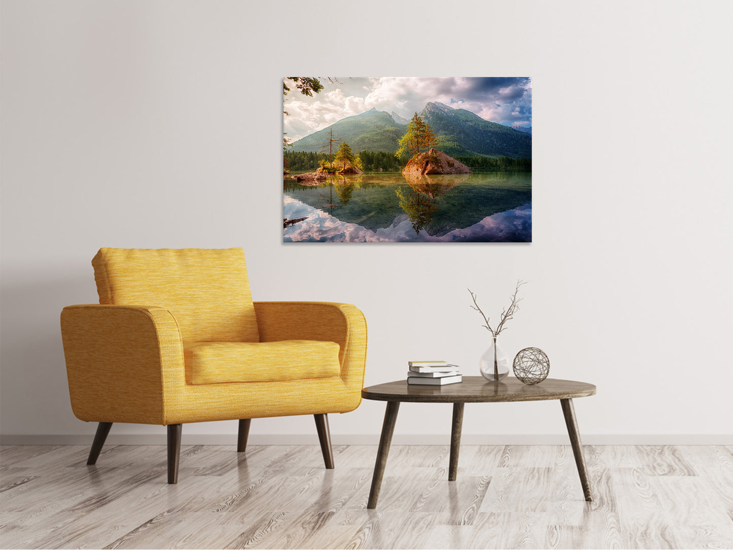 Leinwandbild Der klare Bergsee