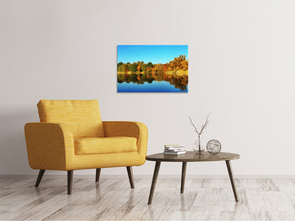 Leinwandbild Herbst Spiegelungen