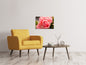 Leinwandbild Die Rose in rosa