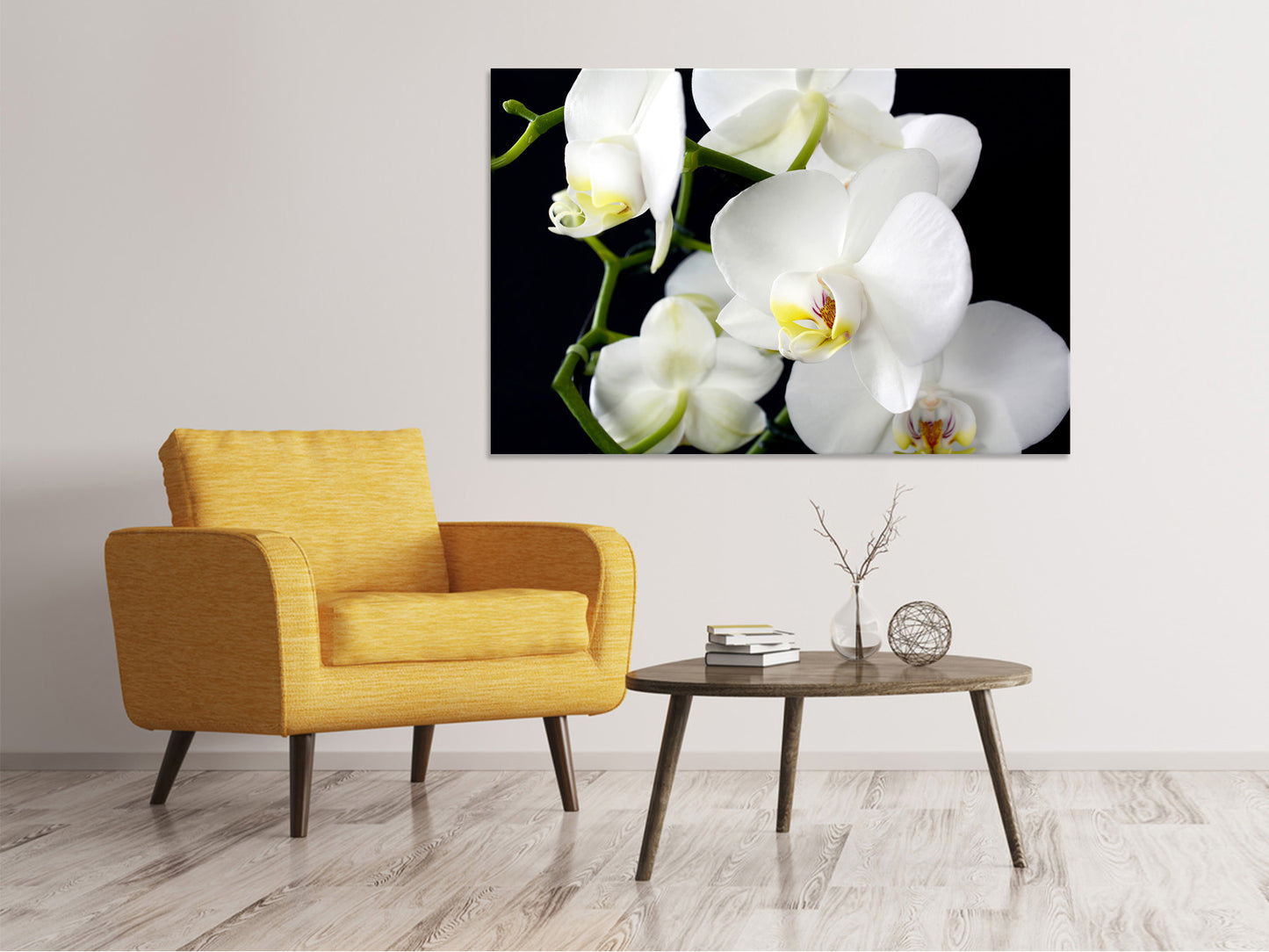 Leinwandbild Orchidee Close up