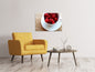 Leinwandbild Eine Tasse Himbeeren