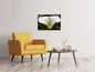 Leinwandbild Makro Calla in weiss