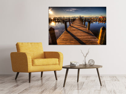 Leinwandbild Kleiner Hafen