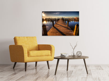 Leinwandbild Kleiner Hafen