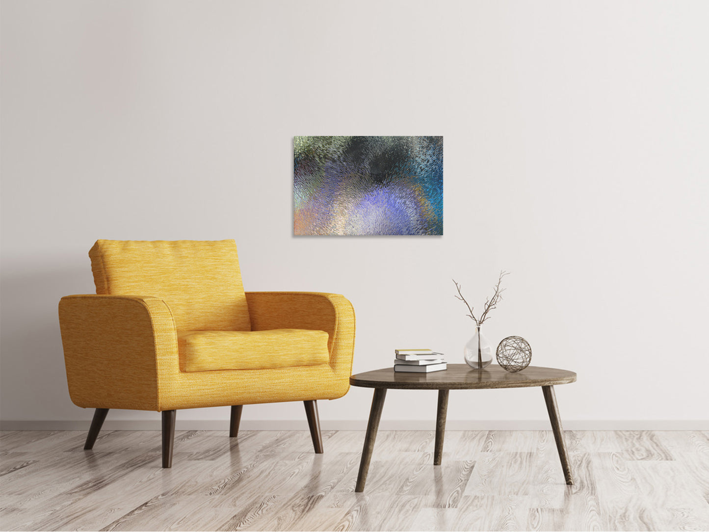 Leinwandbild Glas bunt satiniert