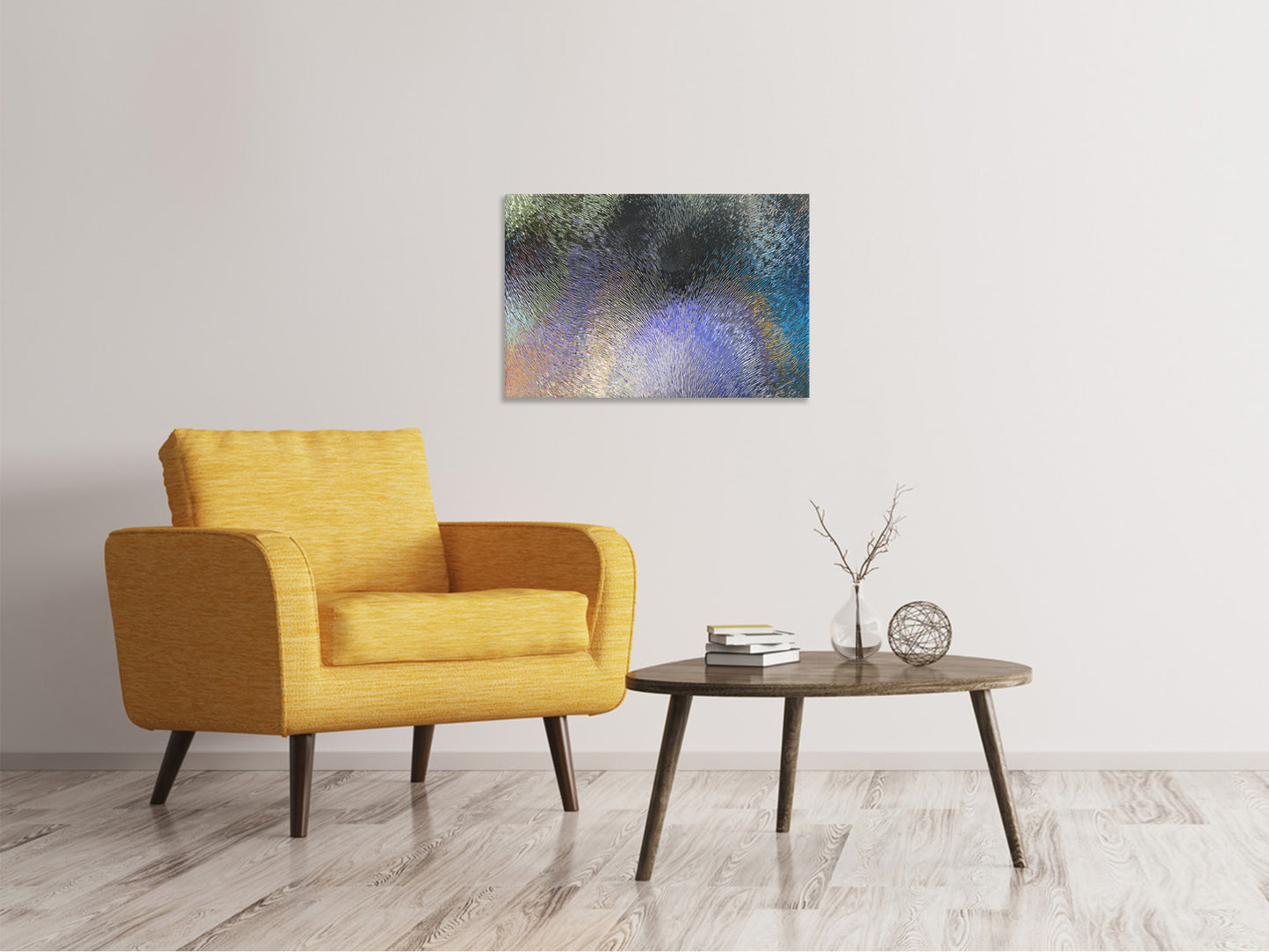 Leinwandbild Glas bunt satiniert
