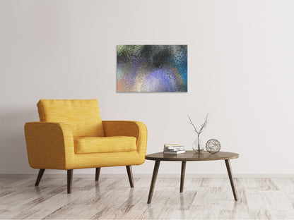 Leinwandbild Glas bunt satiniert