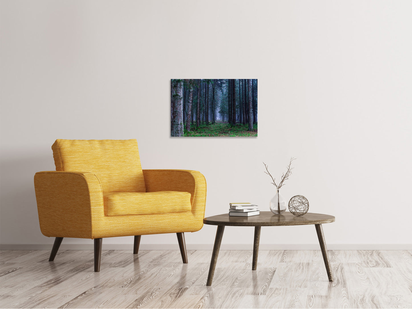 Leinwandbild Tannen Wald