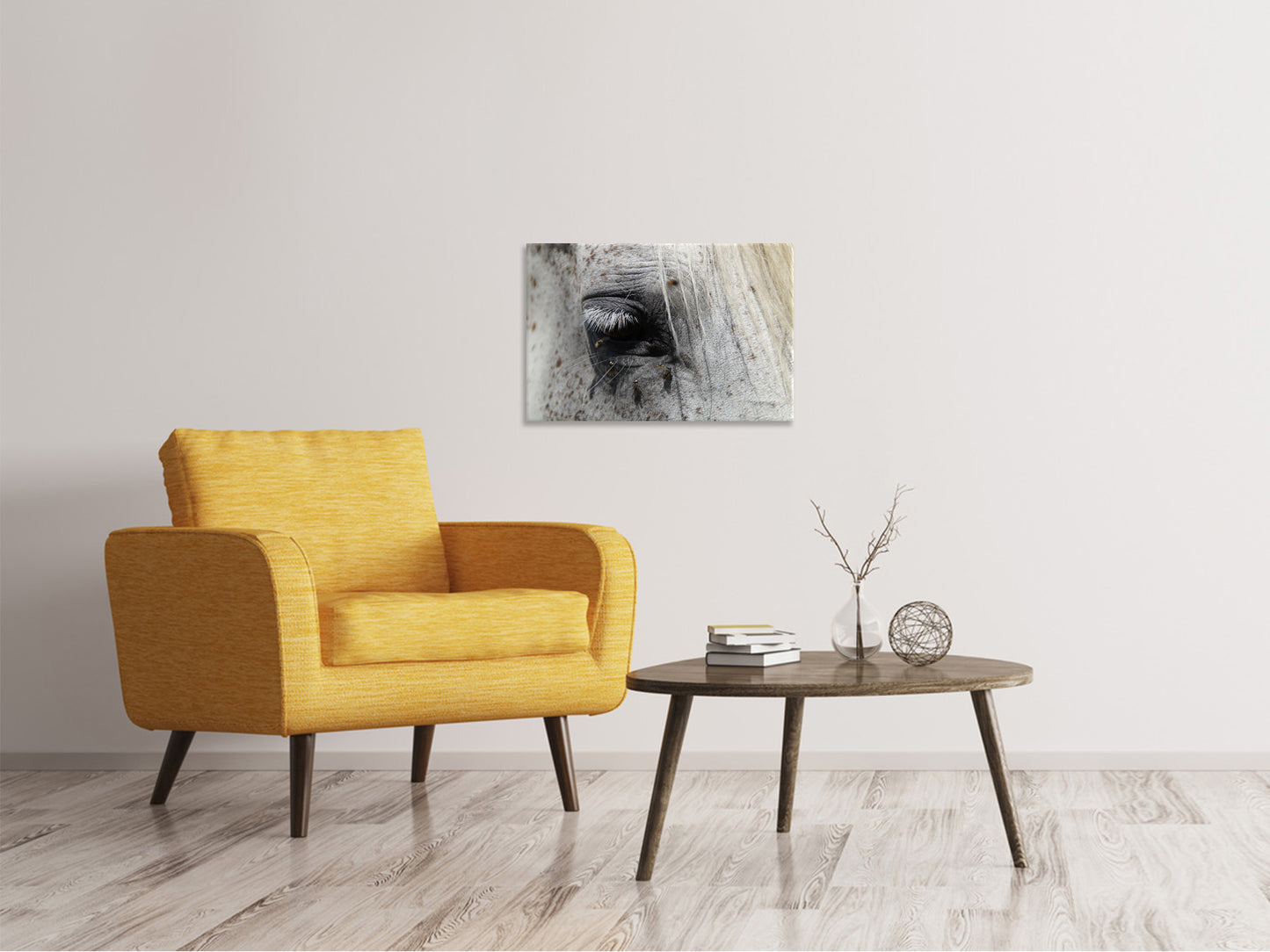 Leinwandbild Das Auge des Pferdes