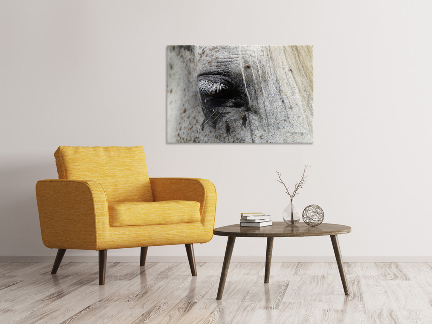 Leinwandbild Das Auge des Pferdes