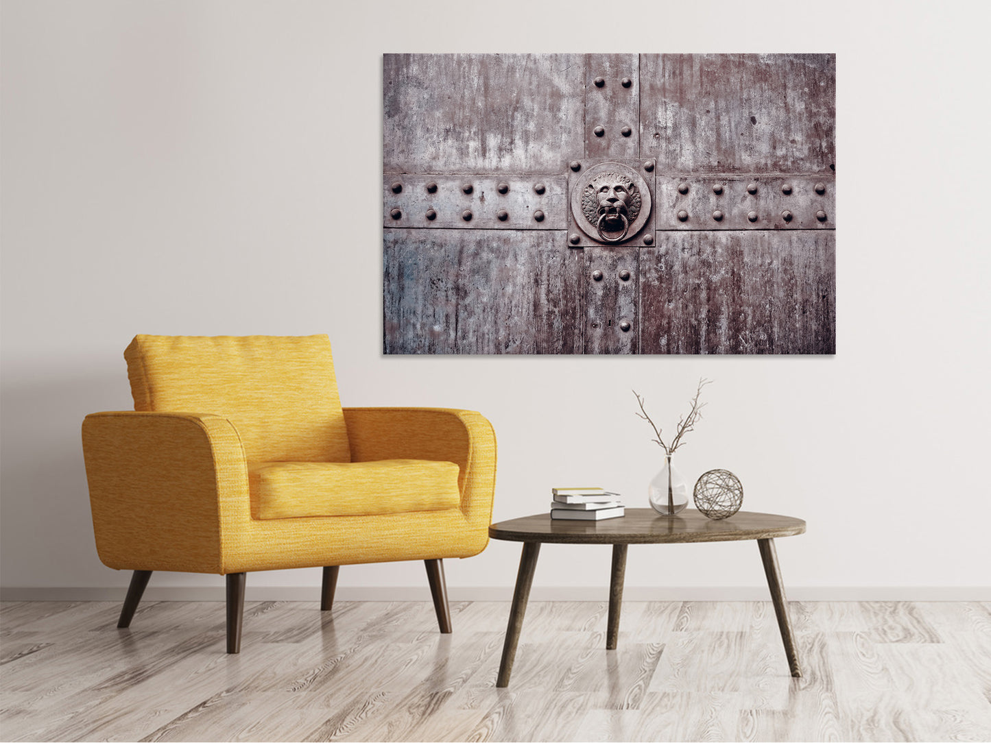 Leinwandbild Kunstvolles Tor