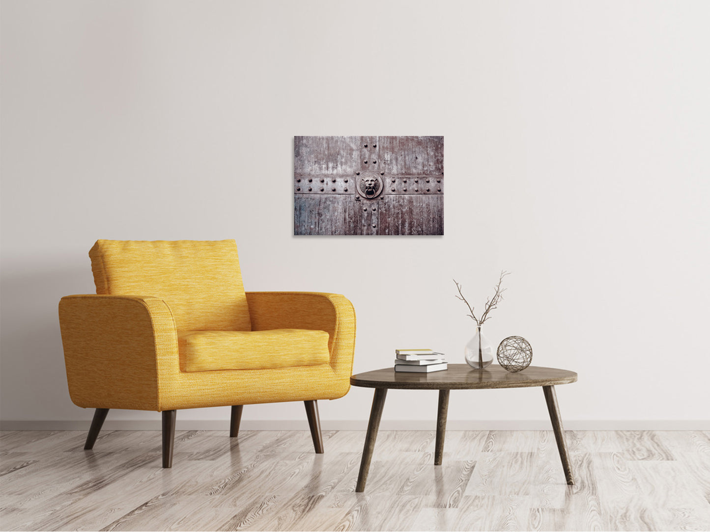 Leinwandbild Kunstvolles Tor