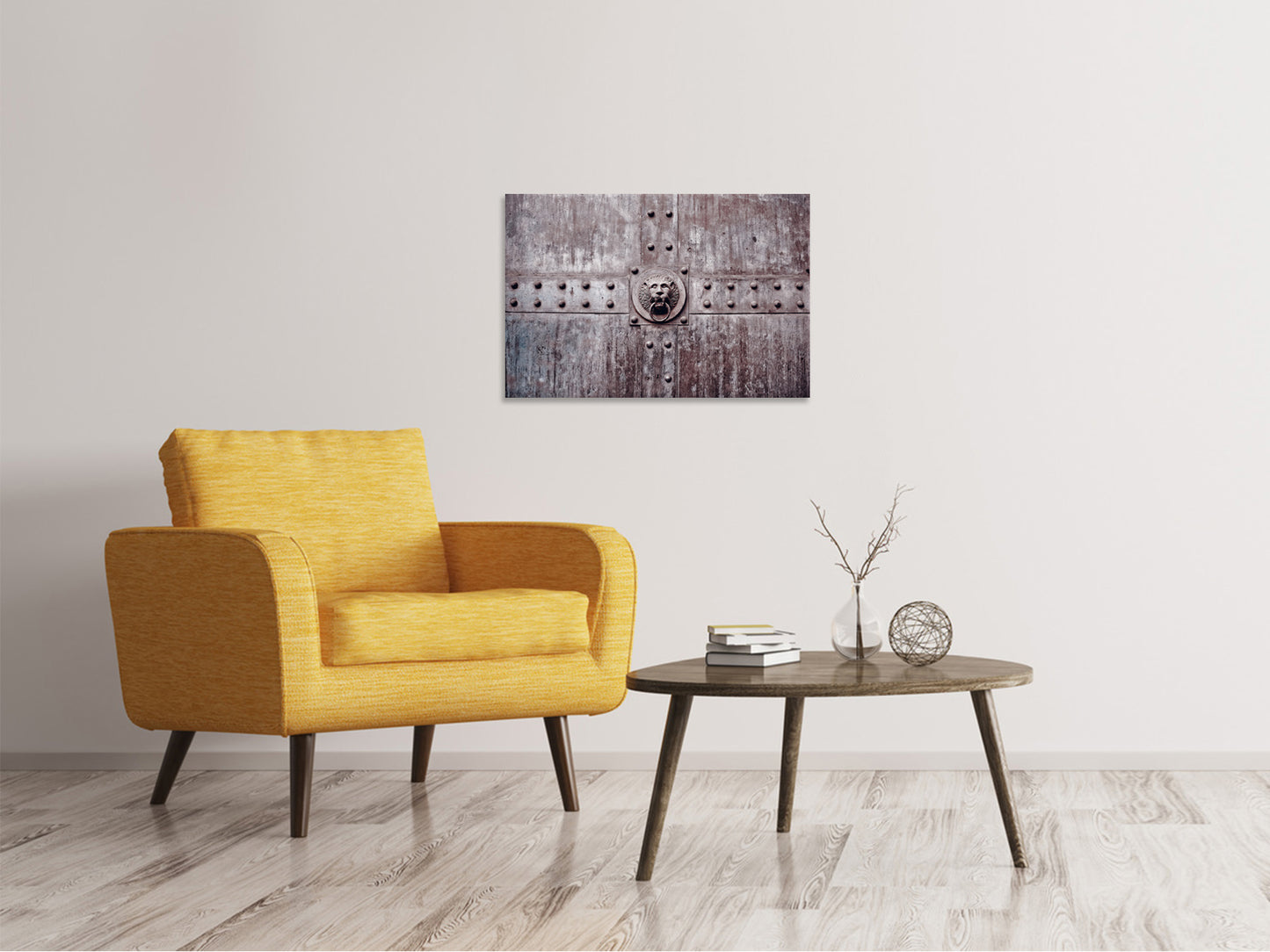 Leinwandbild Kunstvolles Tor