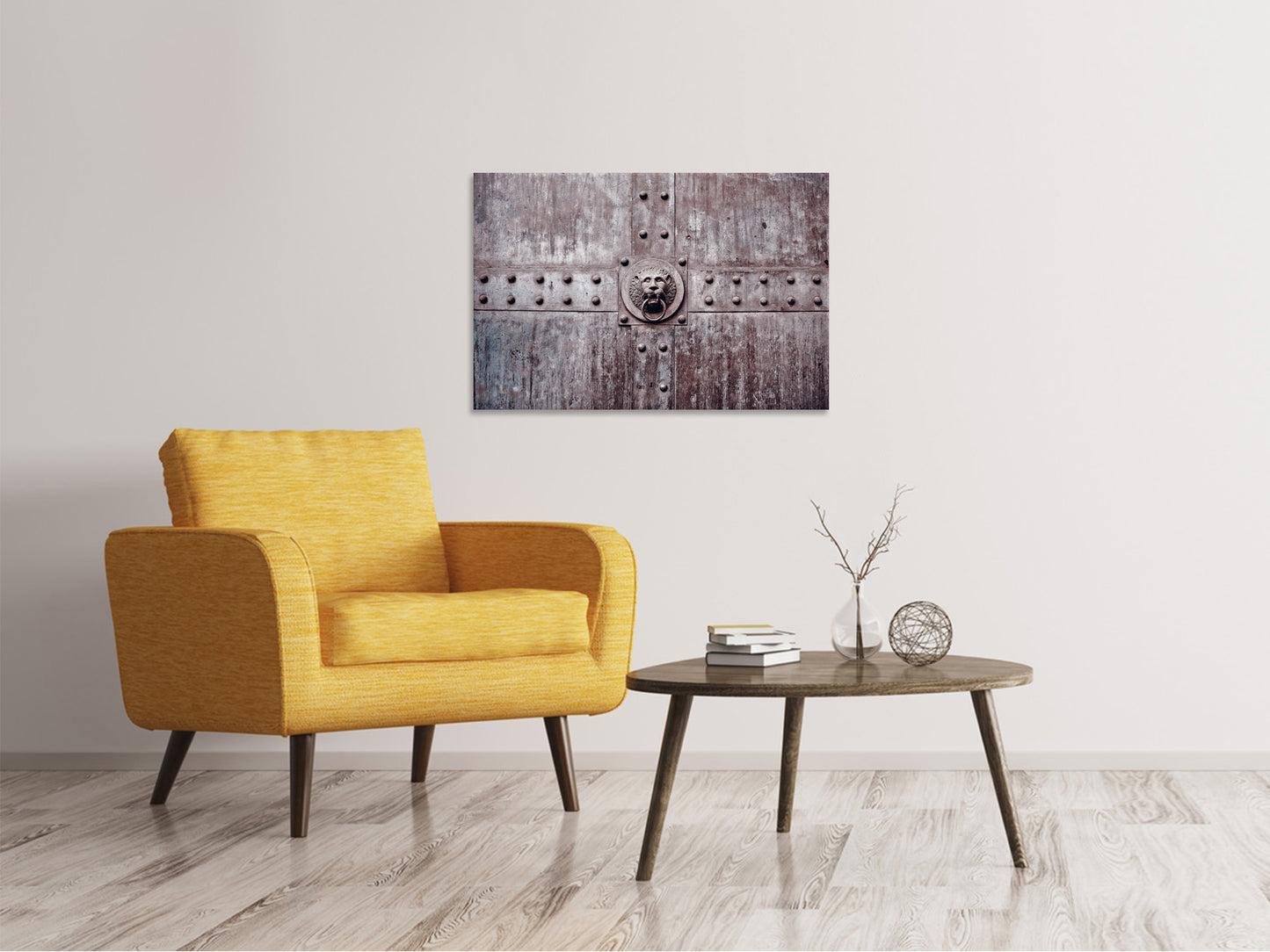 Leinwandbild Kunstvolles Tor