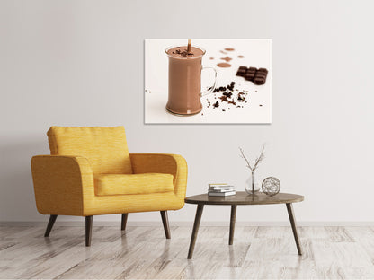 Leinwandbild Süsser Schokoladen Smoothie