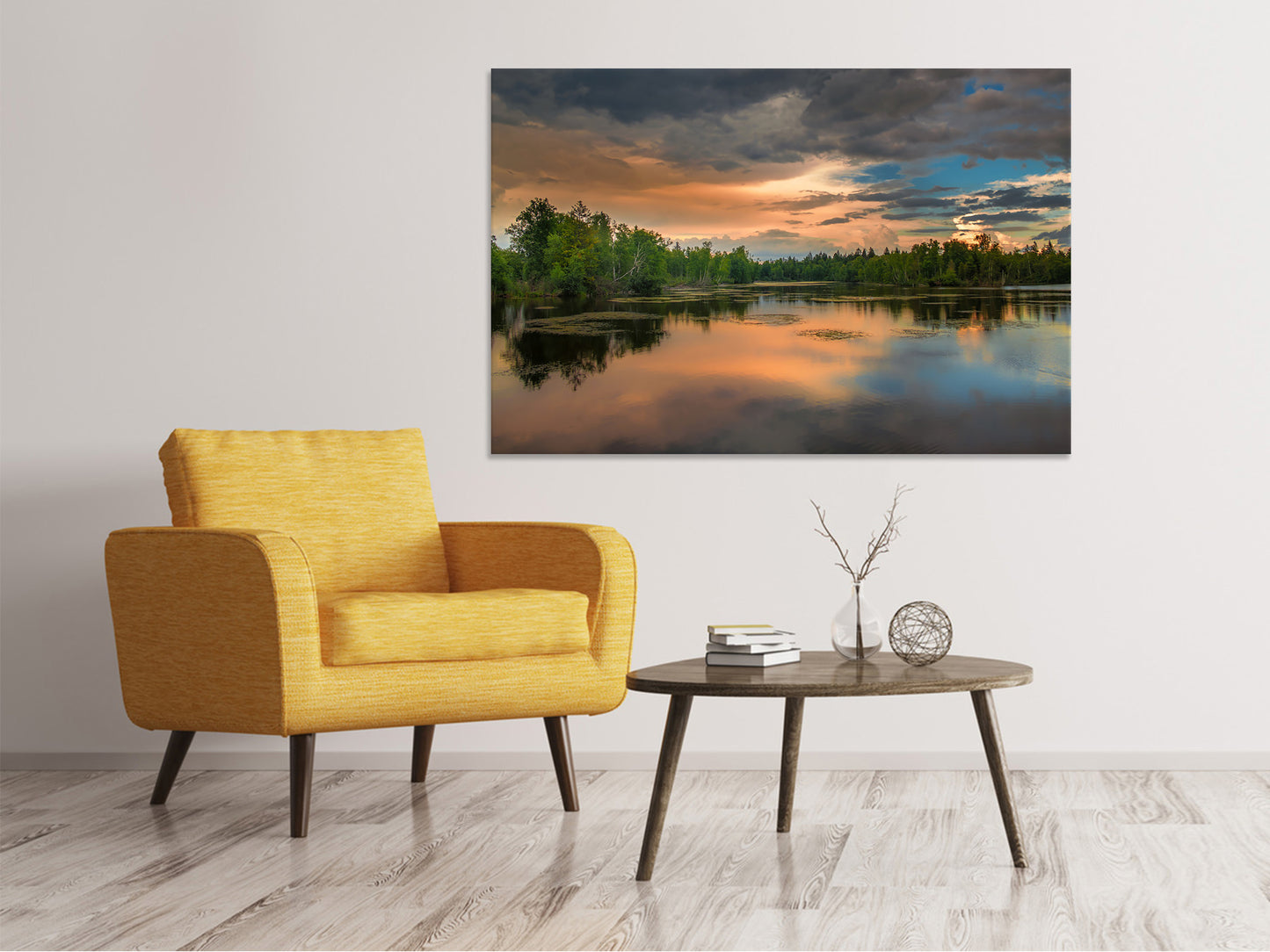 Leinwandbild Mystischer See