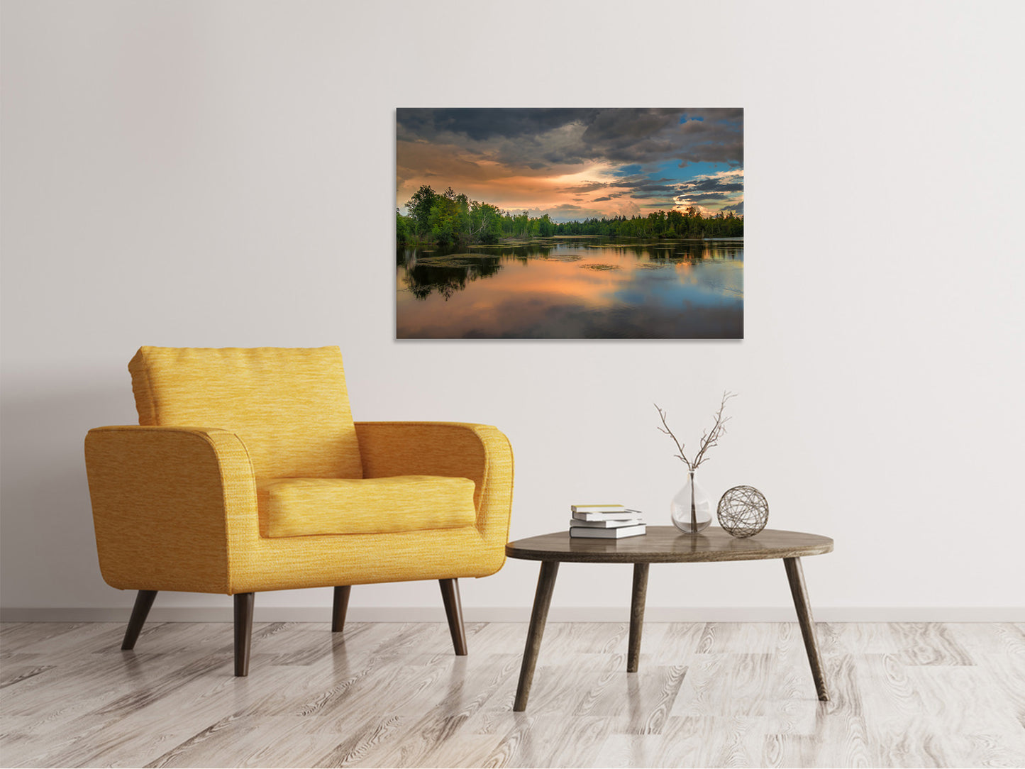 Leinwandbild Mystischer See
