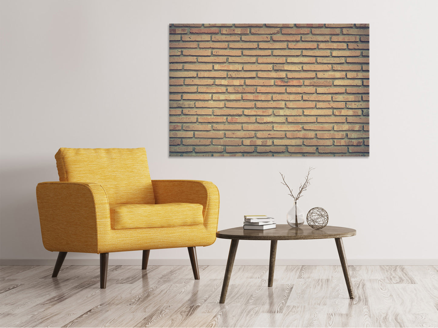 Leinwandbild Klassische Backstein Wand