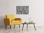 Leinwandbild Kiesel Wand