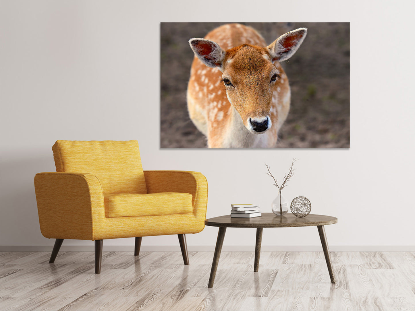 Leinwandbild Der Damhirsch