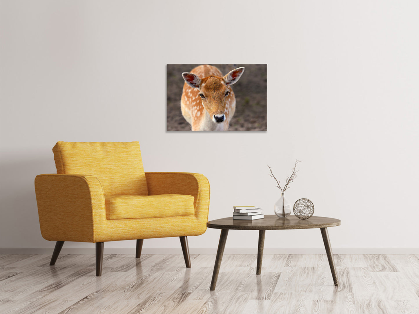 Leinwandbild Der Damhirsch