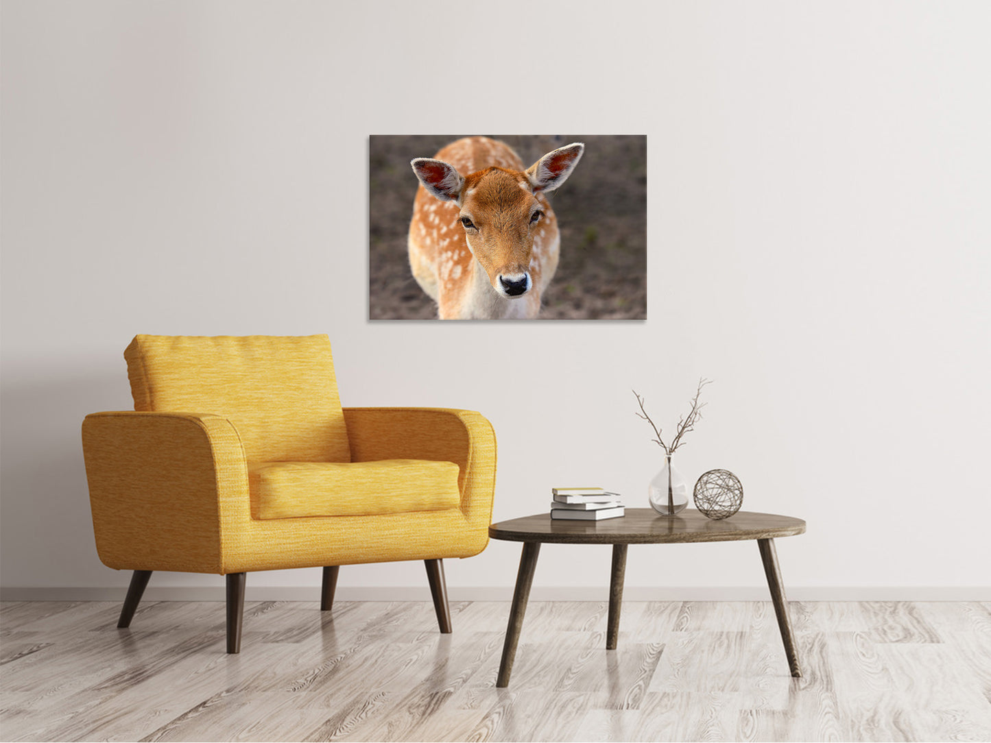 Leinwandbild Der Damhirsch