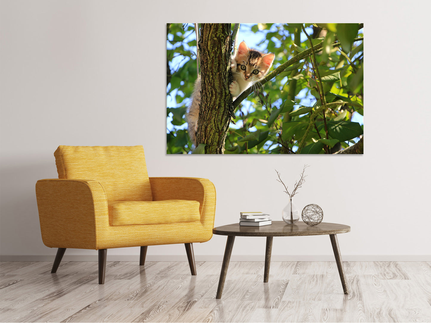 Leinwandbild Süsses Katzen Kind