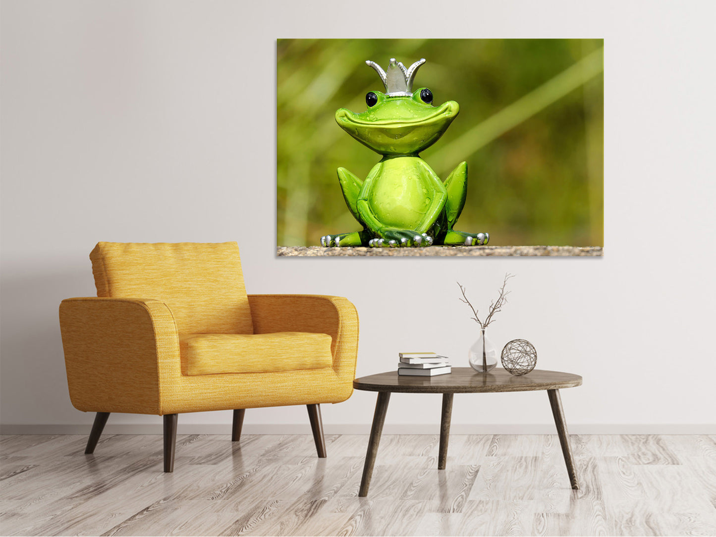 Leinwandbild Herr Frosch König