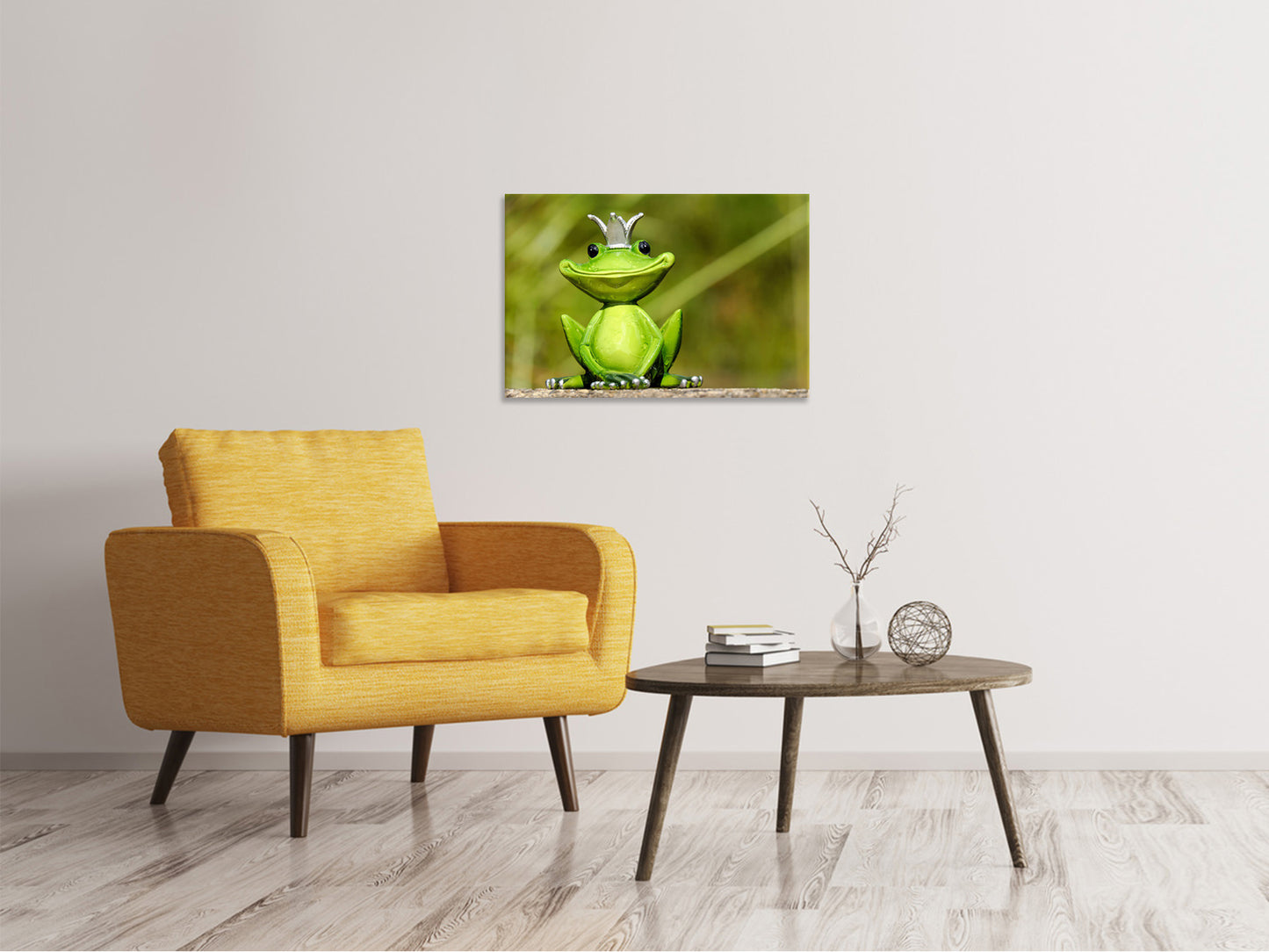 Leinwandbild Herr Frosch König