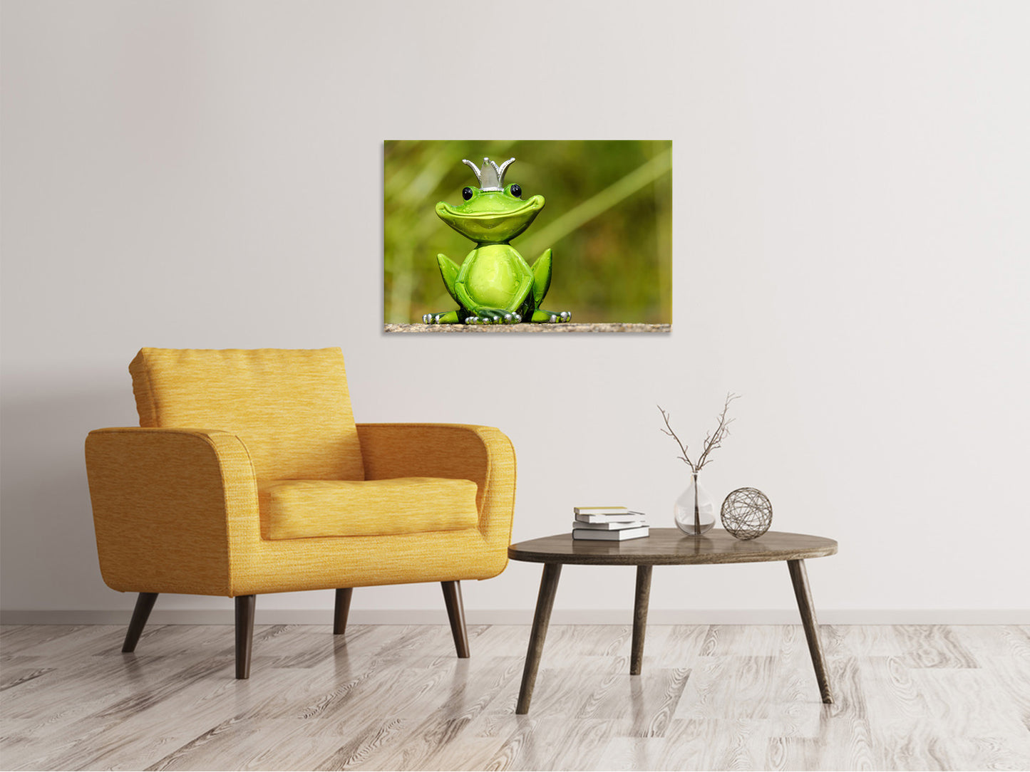 Leinwandbild Herr Frosch König