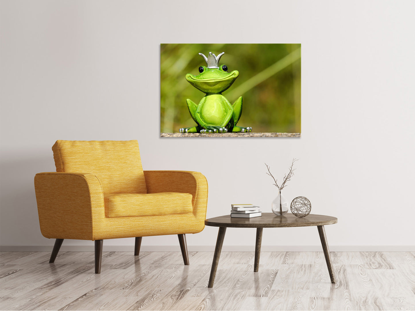 Leinwandbild Herr Frosch König