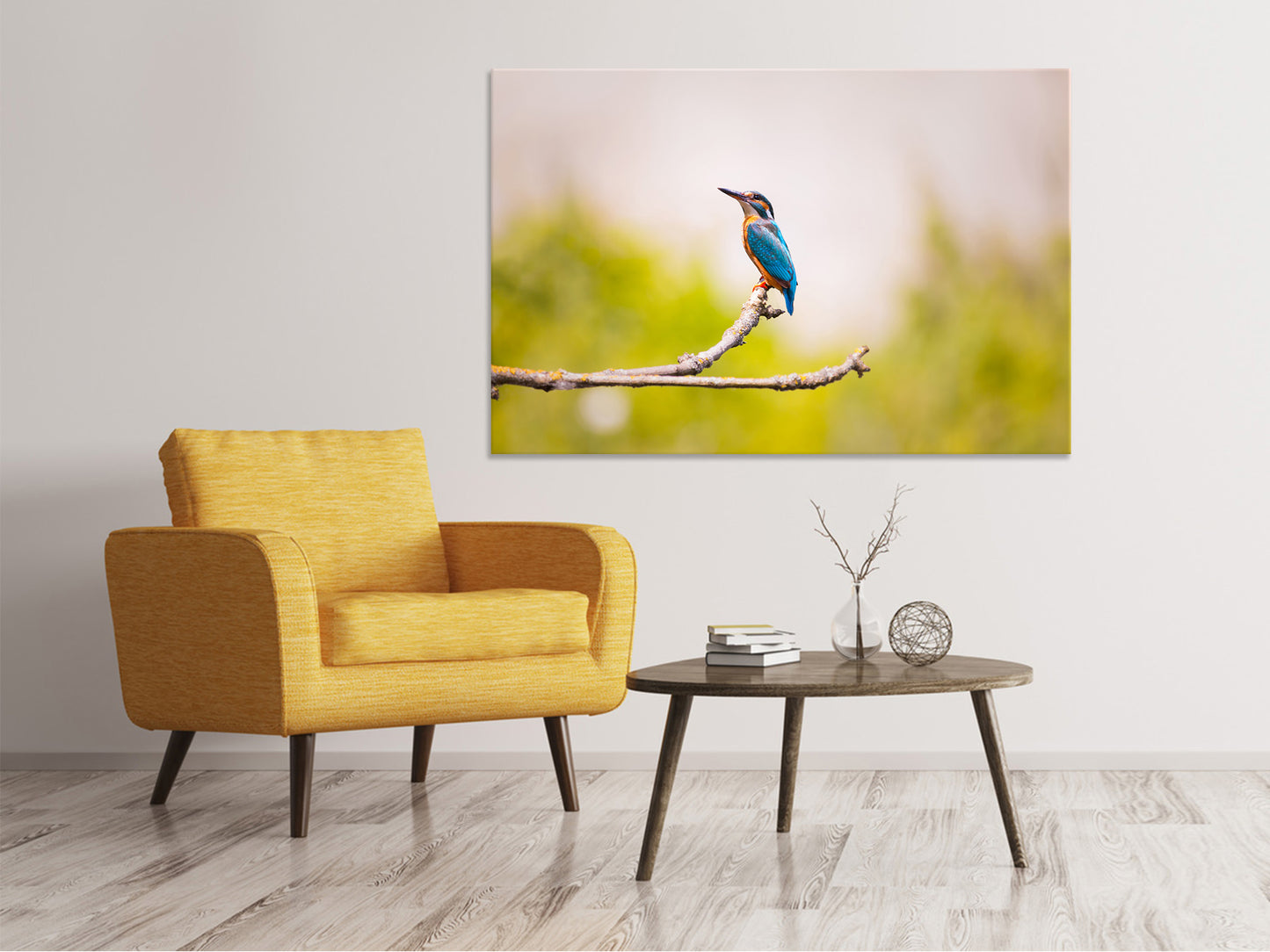 Leinwandbild Der Eisvogel
