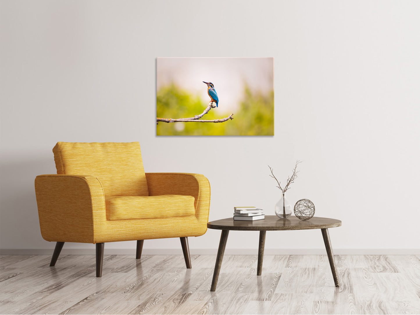Leinwandbild Der Eisvogel