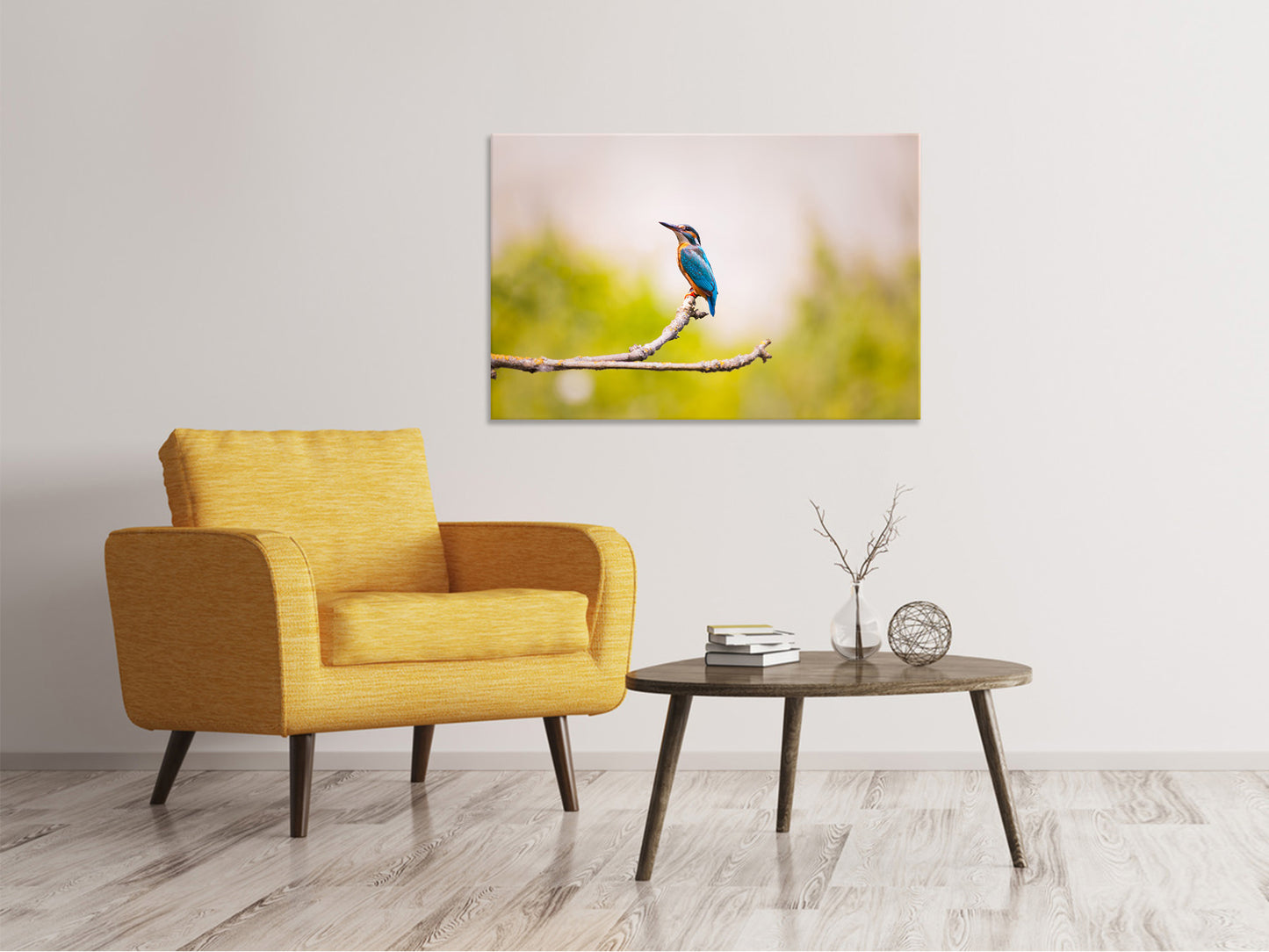 Leinwandbild Der Eisvogel