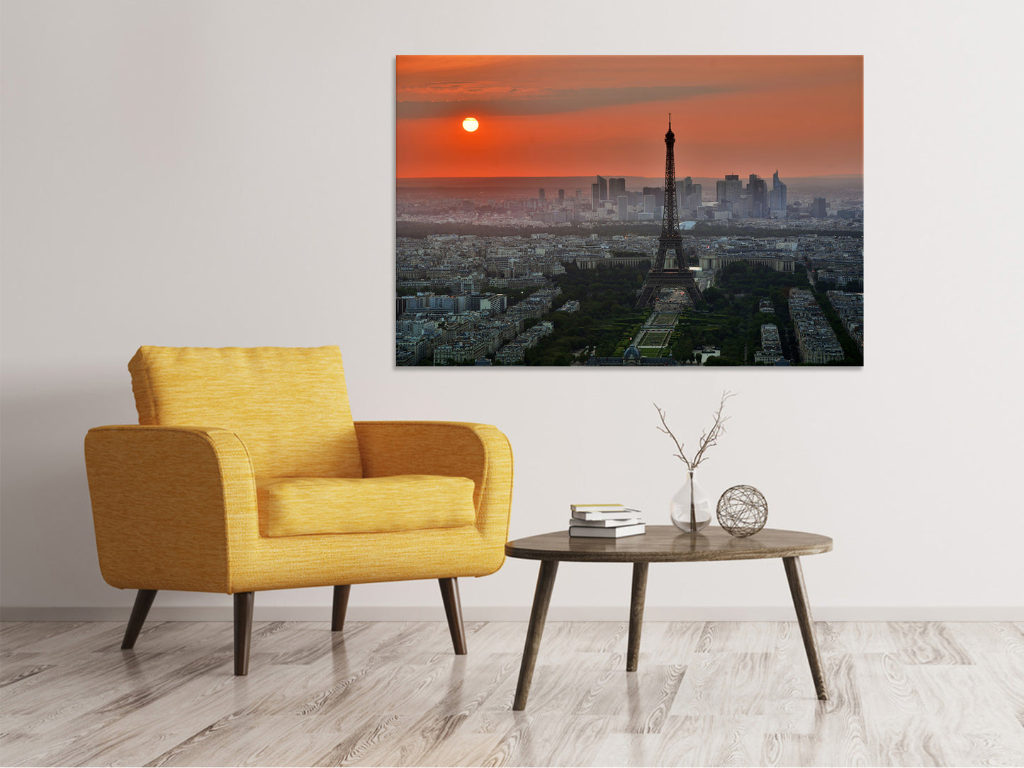 Leinwandbild Paris im Abendlicht