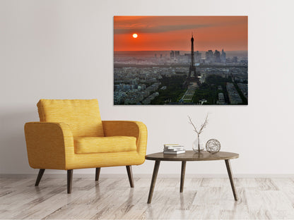 Leinwandbild Paris im Abendlicht