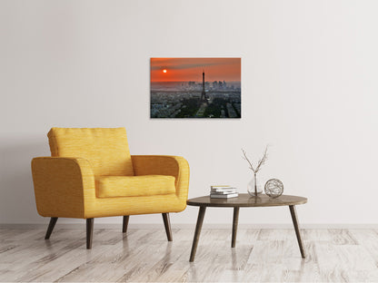 Leinwandbild Paris im Abendlicht
