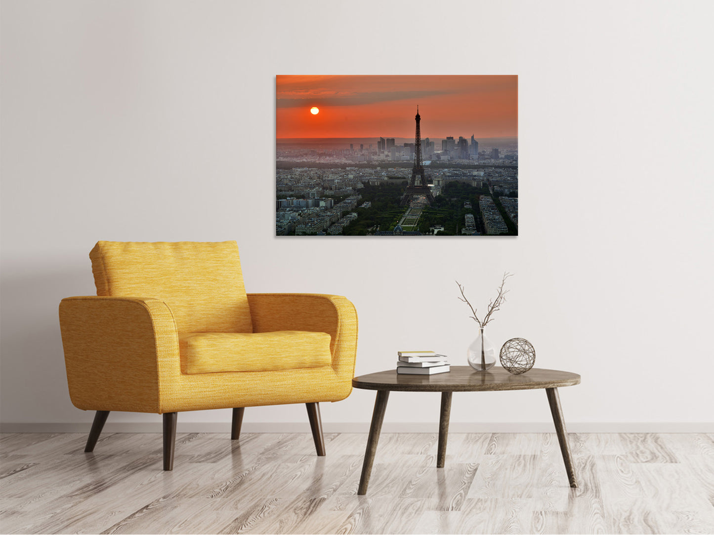 Leinwandbild Paris im Abendlicht