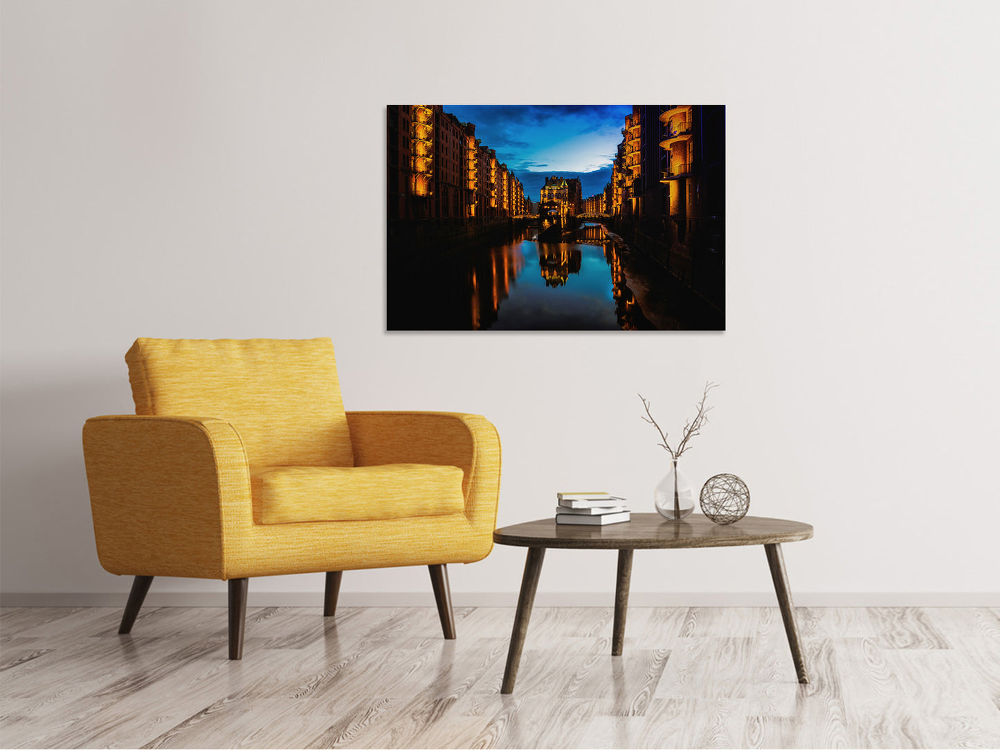 Leinwandbild Lichter von Hamburg