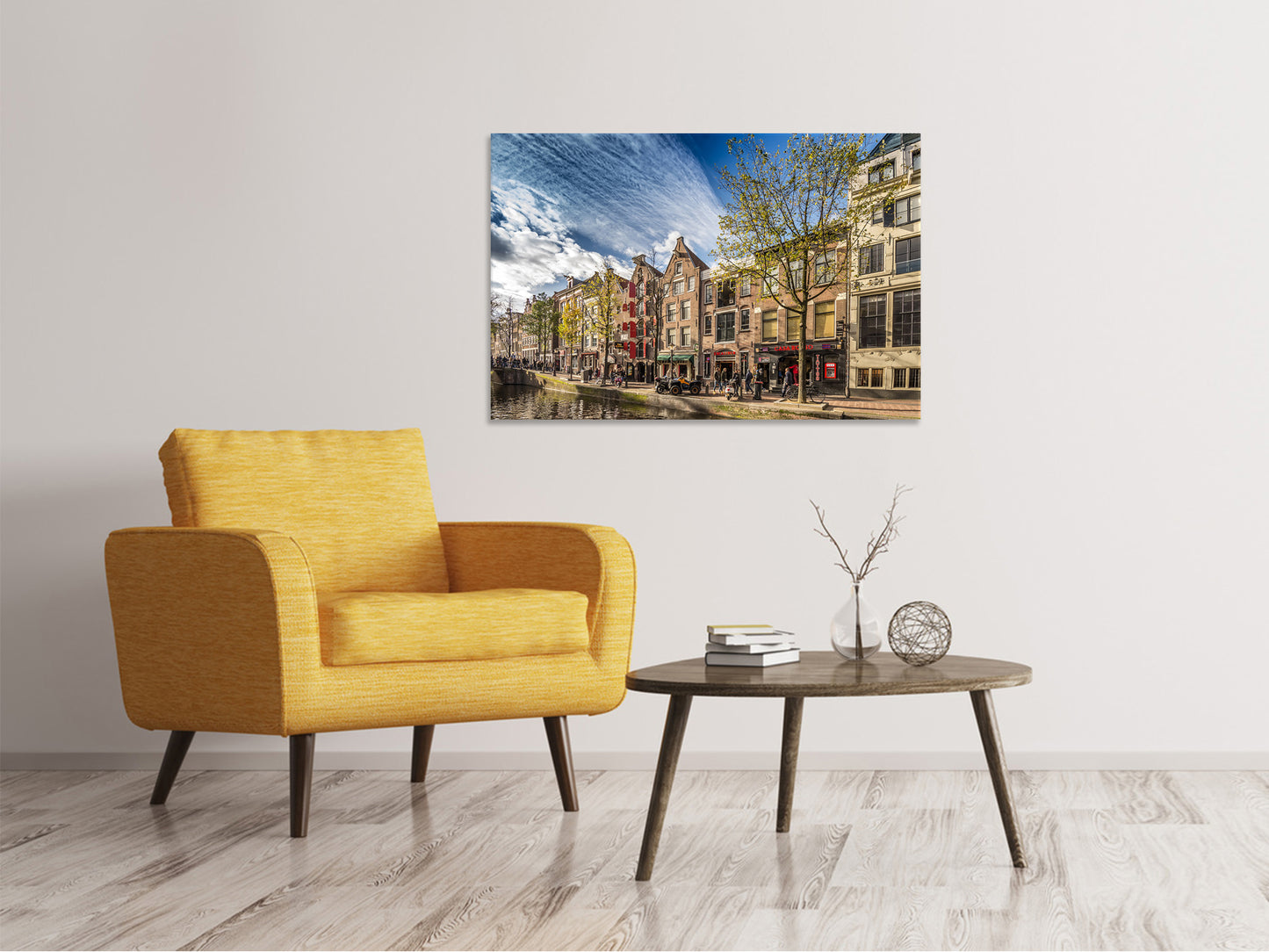 Leinwandbild Am Kanal