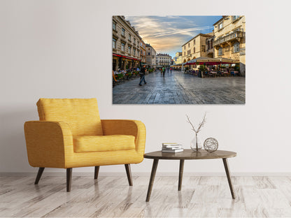 Leinwandbild Einkaufsstrasse
