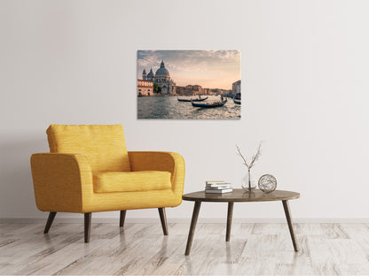Leinwandbild Am Kanal von Venedig