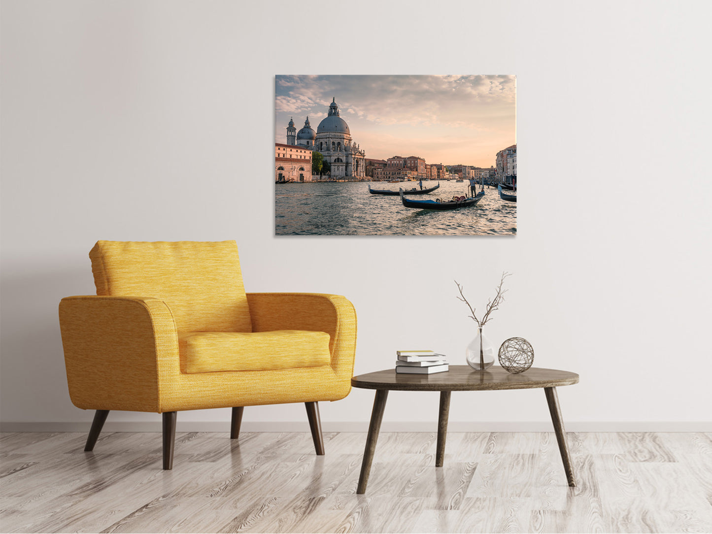 Leinwandbild Am Kanal von Venedig