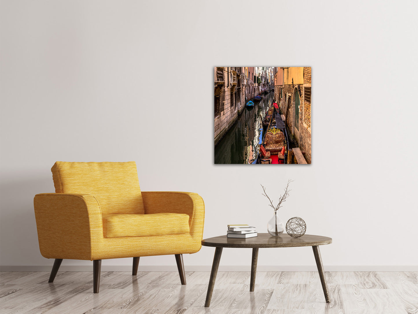 Leinwandbild Die Gondeln von Venedig