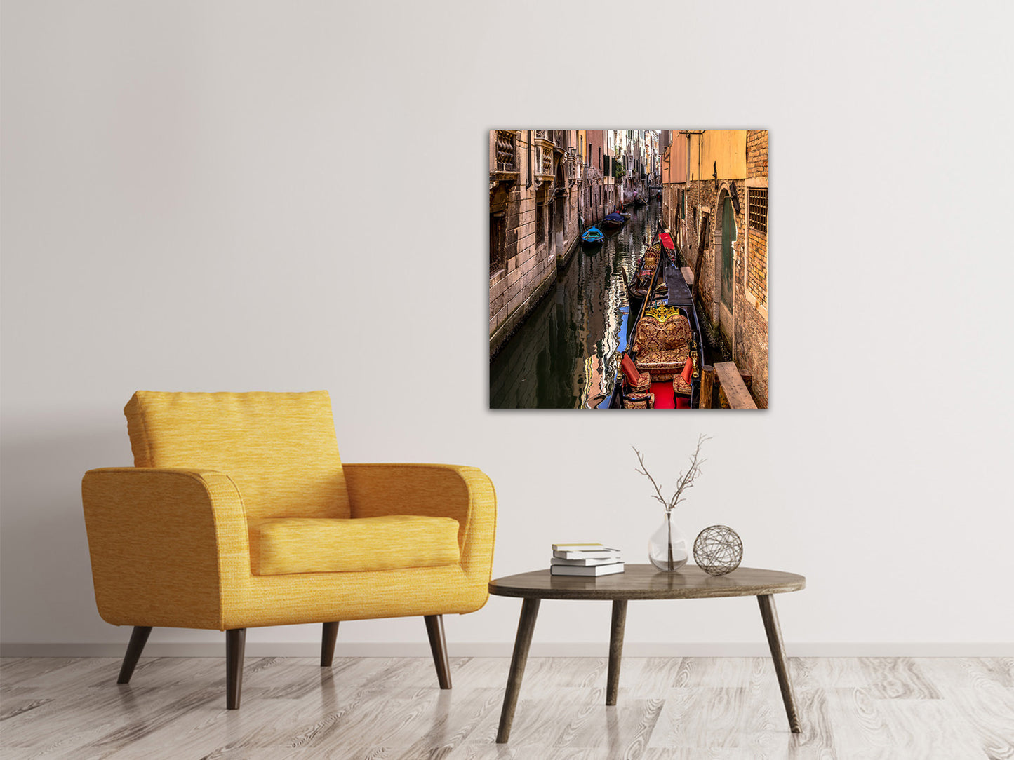 Leinwandbild Die Gondeln von Venedig