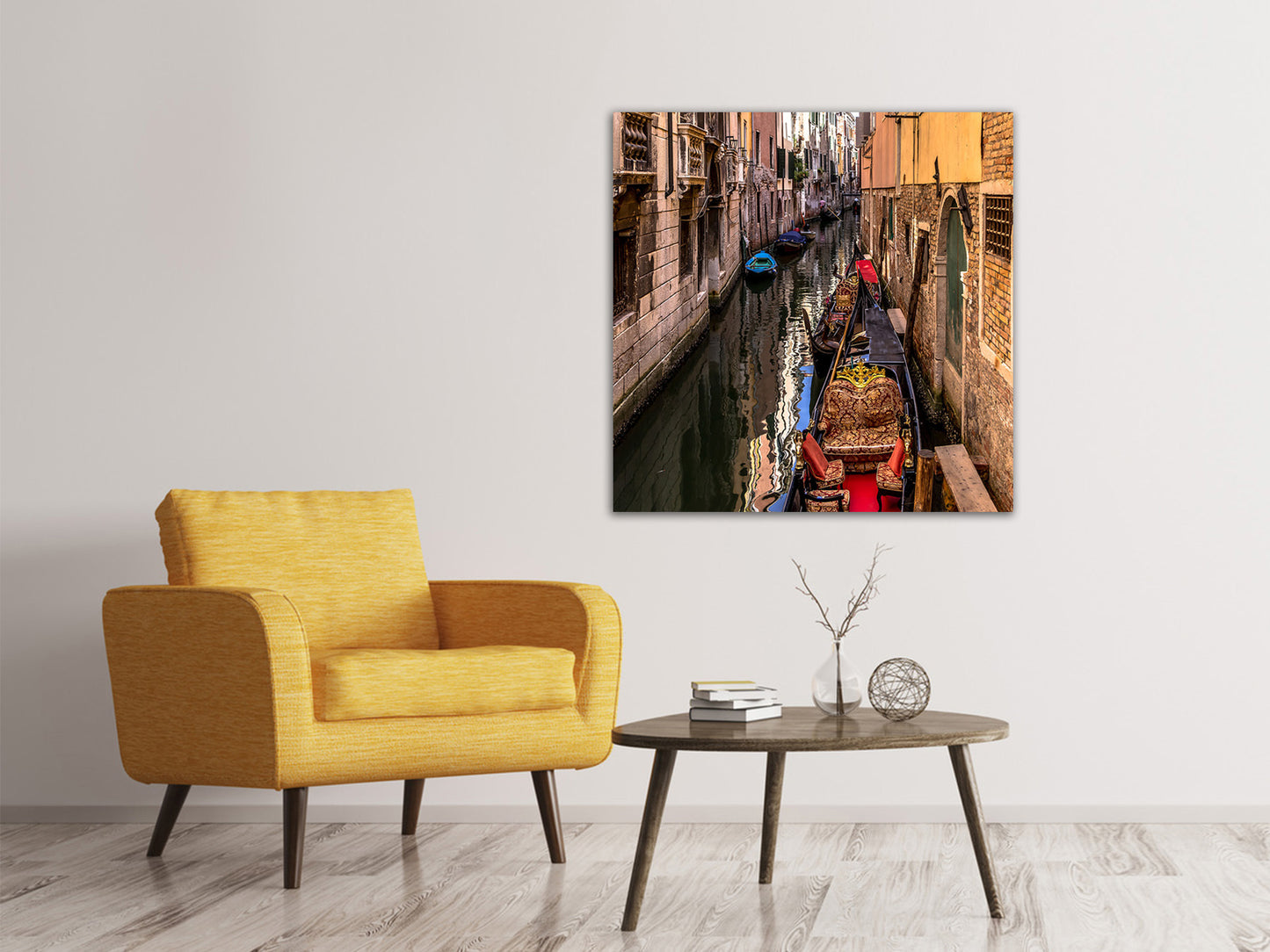 Leinwandbild Die Gondeln von Venedig