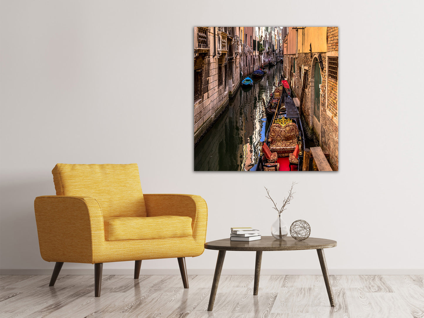 Leinwandbild Die Gondeln von Venedig